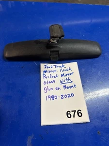 Mirror Rear View 1980-2020 Ford Truck F150 Bronco 1986 1991 1996 2000 2005 11 In - Picture 1 of 2
