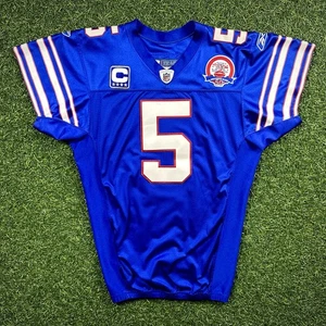 11/29/2009 Reebok NFL Game Used Jersey Buffalo Bills Trent Edwards Throwback 44 - Picture 1 of 19