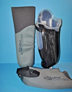 1 Prosthetic Leg Left Socket With 2 Cool Gel Liner Lighly Used Strap Type Liner - Picture 1 of 17