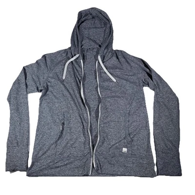 Vuori Halo Performance Zip Hoodie Men’s XL Gray Full Zip Broken Zipper Repair - Image 1 of 4