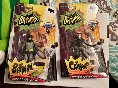Mattel Batman Classic 1966 Serie de TV Catwoman y Batman 2013 Figuras sin abrir Foto 1 de 4