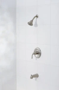 OakBrook 874X-5004 Coastal 1-Handle Brushed Nickel Tub and Shower Faucet 1.8 GPM - Picture 1 of 1
