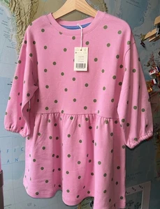 Girls Boden Sweat Dress 100% Cotton Age 4-5 Brand New! - Picture 1 of 2