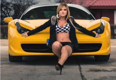 BBR Ferrari 458 Race Car1 18Hot Rod Carousel YL 24Custom Built Model12mR Racing  - Image 1 of 4