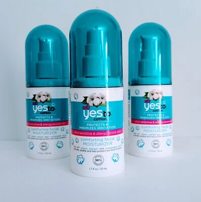 Yes To Cotton Protects Minimizes Irritation Facial Moisturizer 1.7 Oz ea 3 Pack - Image 1 of 4