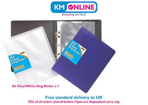 A5 Ring Binder Folder 10 Punched Pockets Office Project Filing Project Documents - Picture 1 of 5
