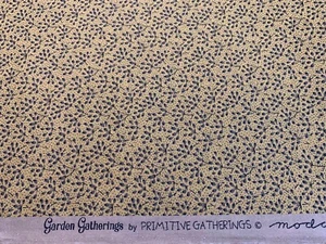 Moda FABRICS Civil War Repro GARDEN GATHERINGS Primitive Gatherings Mustard FQ - Picture 1 of 1
