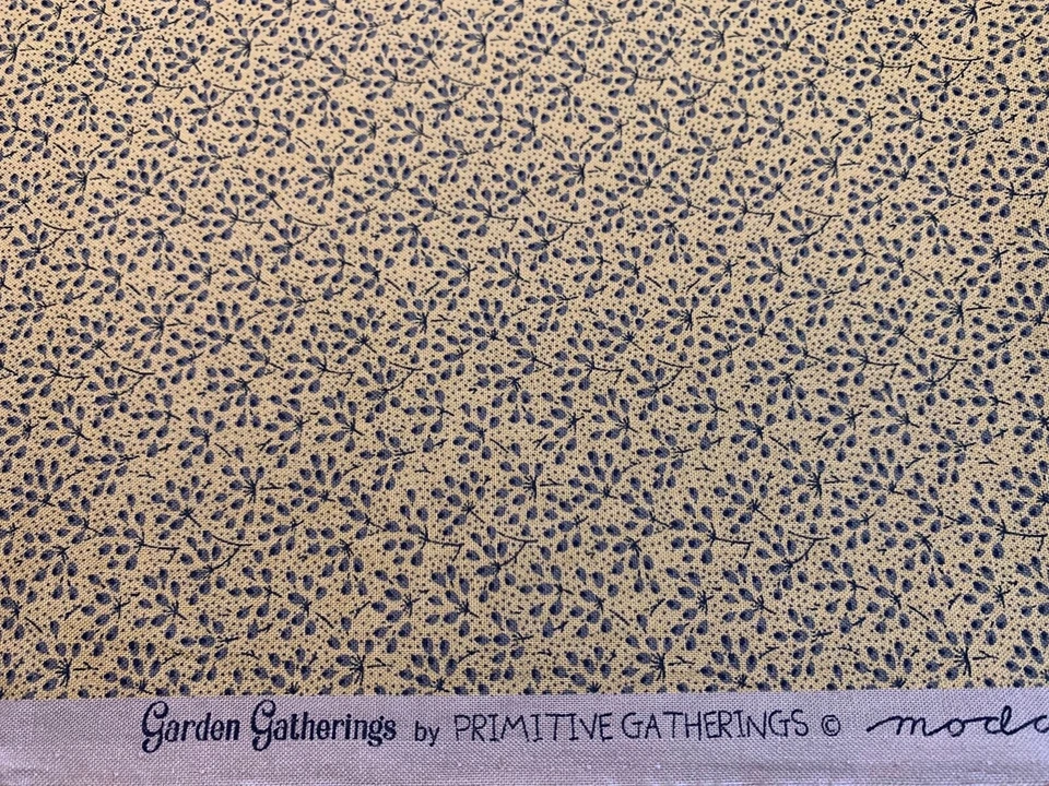 Moda FABRICS Civil War Repro GARDEN GATHERINGS Primitive Gatherings Mustard FQ - Image 1 of 1