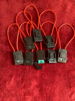 5 Pcs 32V 30A Vehicle Car Blade Fuse Holder Case Black w Wire - Image 1 of 4