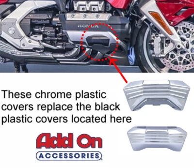 Honda GL1800 2018-2024 Goldwing 1800 - Protector de motor/cubiertas de tubo cromadas fresadas Foto 1 de 2
