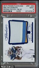 2015 Panini Flawless Blue Melvin Gordon Chargers RC Rookie Patch 11/20 PSA 9 