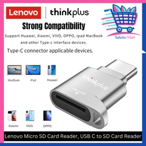 Lenovo Micro SD Card Reader USB Type C Memory Card USB Reader Adapter For PC/Tab - Picture 1 of 6