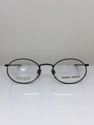 New Vintage Giorgio Armani 192 Eyeglasses GA 192 C. 916 Matte Brown 50mm Italy - Image 1 of 4