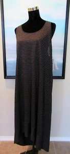 NEW Eileen Fisher Renew Stripe Knit Linen Sleeveless Sun Dress Sz XL - Picture 1 of 12