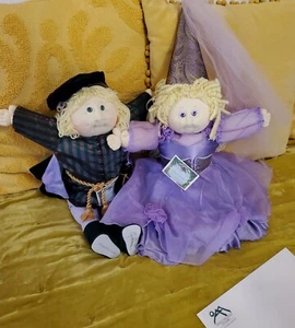 1987 Sleeping Beauty Edition Cabbage Patch Kids Soft Sculpture Pair Papers  - Picture 1 of 22