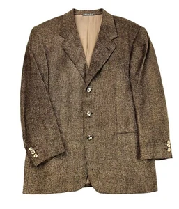 Pal Zileri Gruppo Forall Men's Sport Coat 42 Brown Soft Weave Blazer Jacket Wool - Picture 1 of 10
