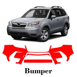 Front bumper PreCut PPF Paint Protection Film For Subaru Forester XT 2014-2018 - Picture 1 of 7