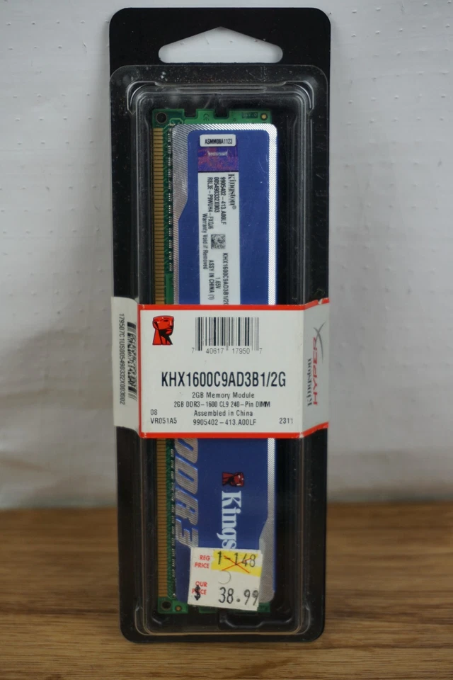 kingston 2GB DDR3-1600 CL9 240 RAM - Image 1 of 1