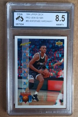Anfernee Hardaway 1993/94 RC Rookie 3d Pro View - #83 - CGA 8.5 NM/MINT not PSA - Image 1 of 2