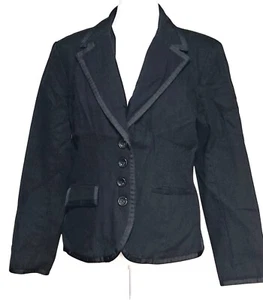 Schwarzer Merona Blazer Jacke Damen Größe L tailliert - Bild 1 von 11