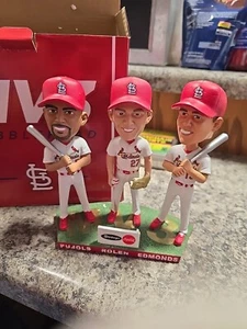 St Louis Cardinals MV3 Bobblehead Albert Pujols Scott Rolen Jim Edmonds 2019 - Picture 1 of 5
