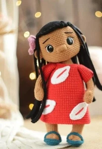 Lindo patrón de ganchillo Disney Lilo Stitch solamente, idea artesanal amigurumi fácil - Imagen 1 de 3