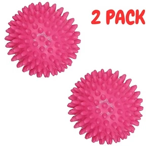 2x Stacheliger Massageball Yoga Pilates Gym Triggerpunkt Reflexzonenmassage Stressabbau - Bild 1 von 13