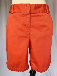J CREW Womens Cotton Twill Bermuda Shorts Coral, size 8 - Picture 1 of 7