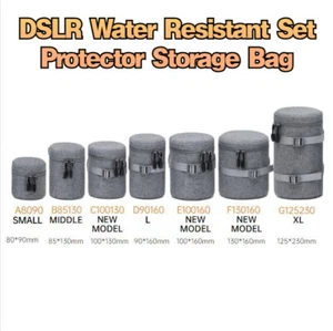 7PCS/Set DSLR Water Resistant Set Protector Outdoor Camera Lens Pouch Case New - Picture 1 of 12