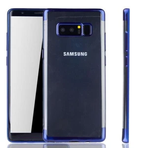 Etui na telefon komórkowy Ochrona Case do Samsung Galaxy Note 8 Przezroczyste Przezroczyste Niebieskie - Zdjęcie 1 z 4