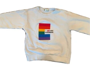 NES Sweatshirt 3D Lego Bricks Colorful, Vintage, Rare Child Size Small - Picture 1 of 7