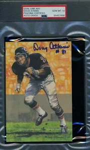 Doug Atkins Gem Mint 10 PSA DNA Slabbed Signed Goal Line Art Card Autograph GLAC - Picture 1 of 1
