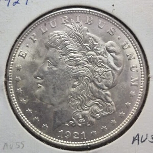 1921 Morgan P Dollar - AU+ - Almost Uncirculated Plus ABE - Picture 1 of 2