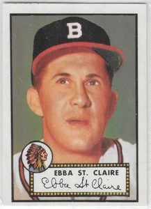 EBBA ST. CLAIRE BOSTON BRAVES 1983 TOPPS BASEBALL CARD