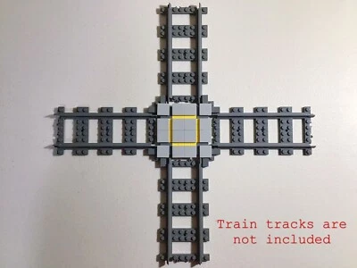🌟LEGO Train Track Crossover/Crossing Straight Cross Rail/Tracks Kit MOC - Image 1 of 3