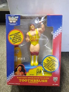 Hulk Hogan 1991 SEALED Box Battery Operated Talking Toothbrush WWE TitanSports - Picture 1 of 14
