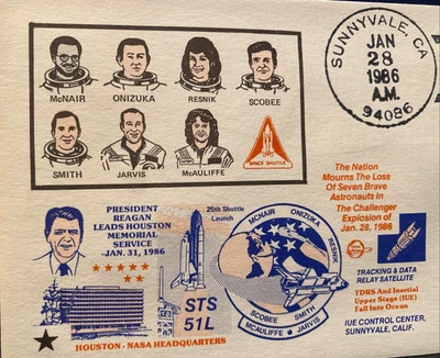 Shuttle STS-51-L Challenger Disaster NASA SUNNYVALE TRACKING STATION 28 JAN 1986 - Image 1 of 4