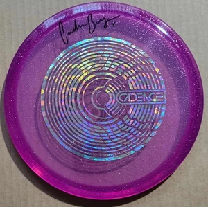 Discmania Metal Flake C-Line MD3 Cadence Burge Stamp Purple 176G Signed Auto NEW - Picture 1 of 4