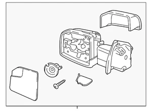 Genuine Ford Mirror Assembly FL3Z-17682-BB - Picture 1 of 7