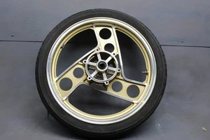 1985 YAMAHA RZ350 OEM FRONT WHEEL RIM KENNY ROBERTS GOLD - Picture 1 of 7