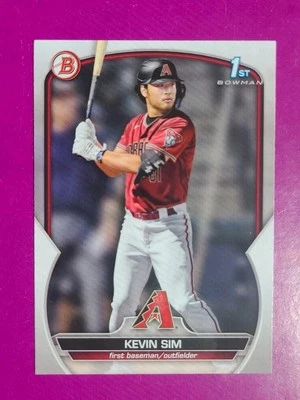 2023 Bowman Draft 1st Kevin Sim RC - Image 1 of 2