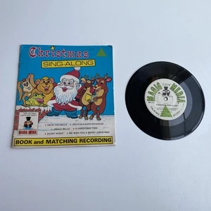 Vintage 1981 Christmas Sing-along record 45 Sing Along Magic Media - Picture 1 of 5