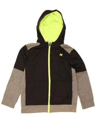 RUSSELL ATHLETIC Boys Zip Hoodie Sweater 10-11 Years Large Black AU10 - Image 1 of 3