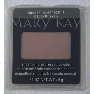 Mary Kay sheer mineral pressed powder BRONZE 2 - Model 015140 - .32oz / 9g NEW - Picture 1 of 6