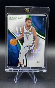 2024-25 Panini • CHET HOLMGREN 1/5 GREEN SP IMMACULATE COLLECTION 🔥 - Picture 1 of 3