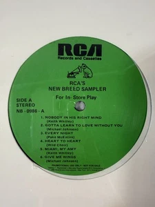 Compilation.New Breed Sampler.For In Store Play. LP vinyl 1986.NB-0986.(M) Promo - Picture 1 of 6