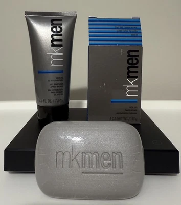 Barra facial Mary Kay MKMen 4 OZ + gel refrescante después del afeitado 2,5 OZ NUEVO DE STOCK descontinuado Foto 1 de 4