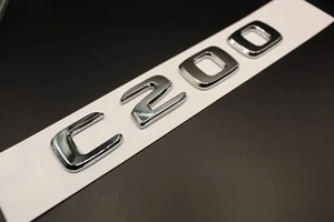 Kofferraumabzeichen hinten in Buchstabe und Nummer Chrom für Mercedes Benz C-Klasse - Bild 1 von 3