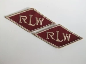 Vintage RLW Rome Locomotive Works railroad patches (2) - Picture 1 of 6