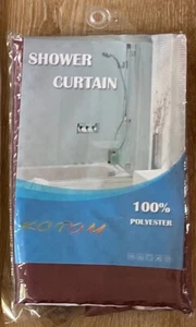 Bull Terrier Polyester Shower Curtain w/ Plastic Shower Rings NIP - Picture 1 of 3